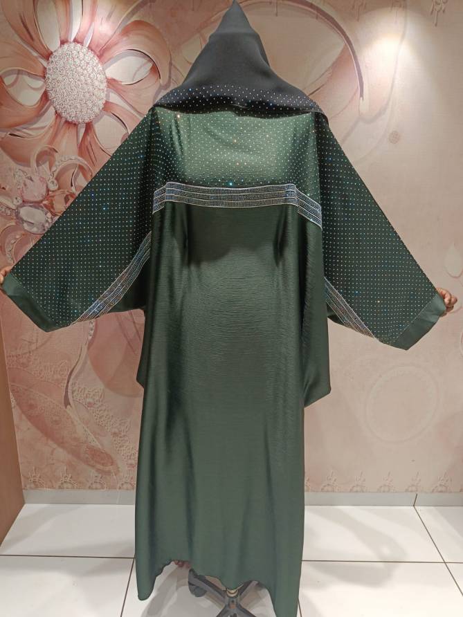 Nida Georgette 05 Fancy Wear Kaftan Style Wholesale Abaya Collection